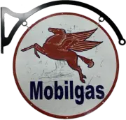 MASSIVE Mobilgas Mobil Fuel Petrol Metal Bar Wall Sign Man Cave Garage Workshop