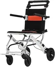 Transport Wheelchair Lightweight Wheelchair Folding Wheelchair with Swing-Away Armrest and Footrest for Seniors Mobility Aids