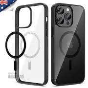 iPhone 16 15 14 13 12 11 Pro Max Magsafe Case Cover Magnetic Shockproof Clear
