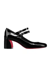 Christian Louboutin Miss Jane Double-Strapped Pumps 36,37.5,38.5,37,38,39,40,36.5,41,35.5 Black