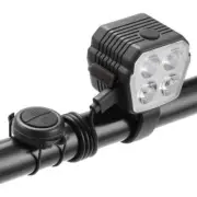 Bicycle Night Riding High Brightness Headlight Flashlight with Horn Light (Black