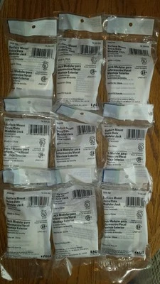 9-Brand New Surface Mount Voice /Data Modular Jack by Eagle Electric
