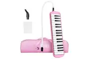 37 Keys Melodica Air Piano Keyboard Pink Professional Musical Instrument for Adults Kids with Carrying Bag 2 Mouthpieces