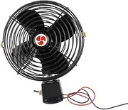 12V Car Cooling Fan Vehicle Cooling Fan Auto Cooling Fan with Heavy Duty Metal Blades and Noise Reduction Technology for Cars Trucks RVs Boats (6 Inch)