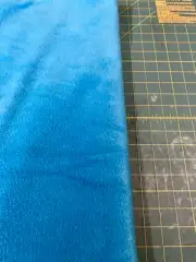 Peacock Blue Fleece Fabric OOP