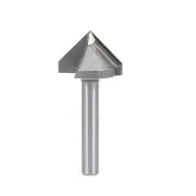 Router Bit 6mm Shank 22mm Dia 90 Degree V-Groove End Mill Tungsten Steel for CNC