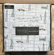 Kensie Home NYC Taxi Cab TWIN XL Sheet Set - New York City Statue of Liberty