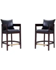Manhattan Comfort Set of 2 Ritz Counter Stools
