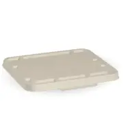Bio Lids for 2 & 3 Compartment Takeaway Box - NATURAL 500 pcs