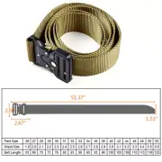 New Men Casual Military Tactical Army Adjustable Quick Release Belts 3 Colors