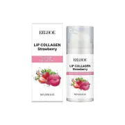 Hydrating Lip Mask, Strawberry Overnight Care Lip Mask with Collagen, Moisturizing Lip Plumper Gloss, Plumping Lip Gloss for Dry Lips & Lip Care 1PCS