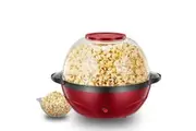 Popcorn Machine, 3.8-Quart Popcorn Popper maker, Nonstick Plate, Electric Stirring with Quick-Heat Technology, Cool Touch Handles
