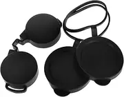 Binoculars Objective Lens Covers 3pcs Rubber Lens Cover Waterproof Rain Guard for Outdoor Use