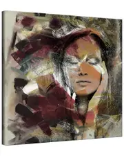 Ready2HangArt Abstract Girl 2 Wrapped Canvas Wall Art by Tristan Scott