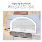 Wireless Charging Alarm Clock Two Levels Adjustment Night Light Digital .