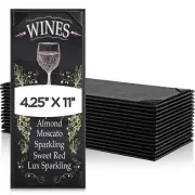 16 Pcs Restaurant Leather Menu Holders Single Panel Menu Covers for Wine Drin...