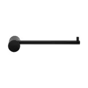 Bathroom Round Wall Toilet Paper Roll Holder Rack Hook Stainless Steel Black