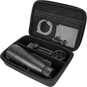 ProCase Hard Carrying Case for Monocular Telescope, Travel Storage Bag Compatible with Gosky 12x55/ Pankoo 12X50, 40X60/ Titan 12x55/ Viajero 12x50, Starscope Phone Tripod Accessories Holder -Black