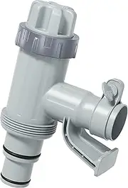 Deeroll 2-in-1 Plunger Valve Replacement Parts for Above Ground Pool - Plastic 1/4 Inch Pool Pipe Holder with Plunger Valve