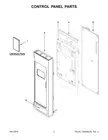 W10844809 Whirlpool Microwave Electronic Control Board See #5 on the Diagram