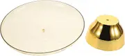 IMIKEYA Round Footed Dessert Display Stand Pet Material Cake Plate for Cookies Cupcakes and Treats Capacity Serving Platter for Parties and Weddings