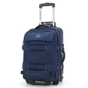 Granite Gear Water-Resistant Wheeled Duffle With Backpack & Waist Strap Suitcase Luggage Tote Carry On Sofecase G2222-6001 Blue