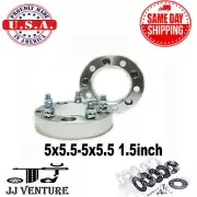 2PC 5X5.5 (139.7MM) TO 5X5.5 WHEEL SPACER ADAPTERS 1/2-20 STUDS 1.5" (38.1MM)