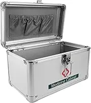 Ipetboom Large Aid Kit Portable Medicine Storage Box for Outdoor Use Sturdy Medicine Case for Travel Camping and Home Organization