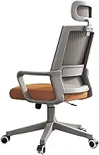 Classic Office Chair Ergonomic Desk Chair, Mesh High Back Gaming Chair, Big and Tall Reclining Comfy Home Office Chair for Man Woman Desk Task Chair(Orange)