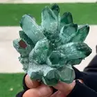 261G New Find green PhantomQuartz Crystal Cluster MineralSpecimen