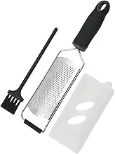 Hand Cheese Grater, Hand Cheese Grater | Heavy Duty Cheese Grater and Grinder with Non-Slip Handle | Lemon Zester Grater, Ergonomic Zester Tool for Potatoes, Vegetables, Butter