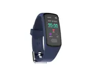 0.96inch Color Screen Blood Pressure Heart Rate Monitor Sport bluetooth Smart Wristband Watch-BLUE