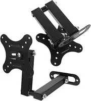 Gatuida 2pcs Tv Wall Mount Monitor Mounts Computer Stands Adjustable Bracket Sturdy Space-Saving Design Easy Install