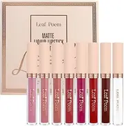 LEBHAR 8 non-stick cup lip glaze set, matte matte liquid lipstick non-fading waterproof lip gloss set.