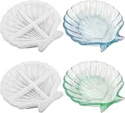 2 PCS Shell Resin Mould, FineGood Resin Moulds Silicone Moulds for Resin Casting Dish Epoxy Resin Mould Jewellery Tray Soap Dish Moulds