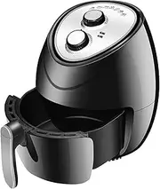 5.5L Air Fryer Double Pan Oil-Free Mechanical Electric Fryer, Nonstick Liner Anti-Scald Handle Oven Power Off Protection Kitchen, Oil-Free Deep Fryer Little Surprise