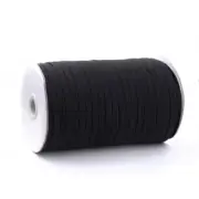 5m Black Flat Braided Elastic 6mm 1/4" Masks Sewing FREE POST AUSSIE SELLER