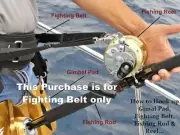 Jaws Ultimate Fighting Belt reel Harness for Boat Shore Surf Big game Fishing