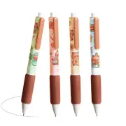 4pcs Writing Supplies Cartoon Ink Smooth Writing Pens Pen Kawaii Signature Pen