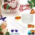 20Pcs Christmas Tree Fence Xmas Decoration DIY Decor Garden Picket Fence AN