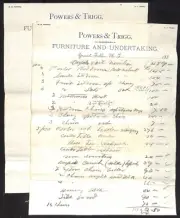 Great Falls, MT Powers & Trigg "Furniture and Undertaking" c1888 2pp Letterhead