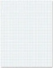 Ampadampreg 20lb Quadrille Pad with 4 SquaresInch, Ltr, White, 1 50-Sheet Pad