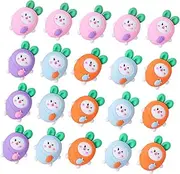 20pcs Mini Carrot Erasers for Charming Soft Material Miniature Vegetables Fun Portable Pencil Erasers for Classroom Prizes Party Favors School Supplies