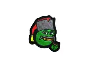 Pepe Frog cossak embroidered patch.