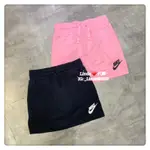 LINDA❤️代購 NIKE 夏季  大童 百搭 運動 褲裙 童裝 短褲 短裙 黑色 粉紅色