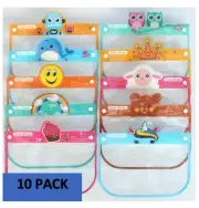 Reusable Kids Safety Full Face Shield Elastic Headband, Protection Mask 10 Pack