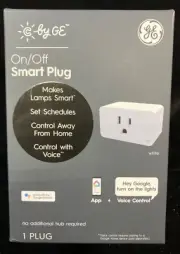 GE On/Off Smart Plug with Voice Control Google Assistant New Sealed Three Prong
