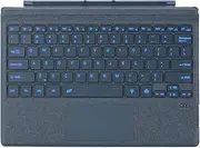 Tablet Keyboard for Surface Pro 7 Plus/Pro 7/Pro 6/Pro 5/Pro 4/Pro 3 12.3-inch Slim Wirel Tablet Keyboard with Multi- pad Sky-Blue Ice Crystal Blue - 7-Colour Backlight