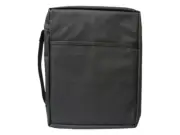 Bible Cover-Canvas-Solid Color-Black-SML
