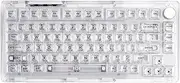 KiiBoom Phantom 81 V2 75% Hot Swappable Upgraded Crystal Gasket-Mounted Mechanical Keyboard, Triple Mode NKRO Gaming Keyboard with South-Facing RGB, Clear Keycaps, 4000mAh Battery for Win/Mac (Clear)
